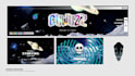 design twitch or youtube overlay, banner for stream