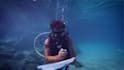 write your message underwater