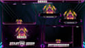 design animated twitch stream overlay, twitch logo, panels, screens, alerts
