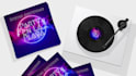 create vinyl record loop video