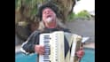 send video of unique accordion singing telegram