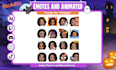 draw chibi twitch emotes, sub badges, vtuber animated emotes