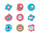 do custom hand drawn icons set or website app icon design