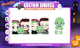 draw chibi animated emotes for twitch, youtube, discord
