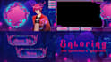design anime vtuber twitch or youtube stream overlay