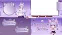 design anime vtuber twitch or youtube stream overlay