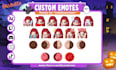 draw chibi twitch emotes, sub badges, vtuber animated emotes