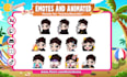 draw chibi twitch emotes, sub badges, vtuber animated emotes