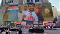 add your logo or anything else to this billboard filmed in times square,new york
