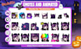 draw chibi animated emotes for twitch, youtube, discord
