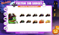 draw chibi twitch emotes, sub badges, vtuber animated emotes