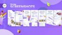 design app screenshots for app store and google play