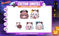 draw chibi animated emotes for twitch, youtube, discord