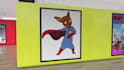 create realistic slideshow video nft promo in 3d art gallery