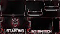 design animated twitch stream overlay, twitch logo, panels, screens, alerts