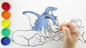 make a handmade drawing, coloring pages videos for kids