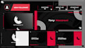 design twitch or youtube overlay, banner for stream