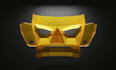 model a 3d DIY low poly paper mask as printable template
