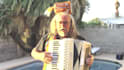 send video of unique accordion singing telegram