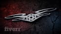 create clean glossy 3d logo intro animation