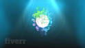 create clean glossy 3d logo intro animation