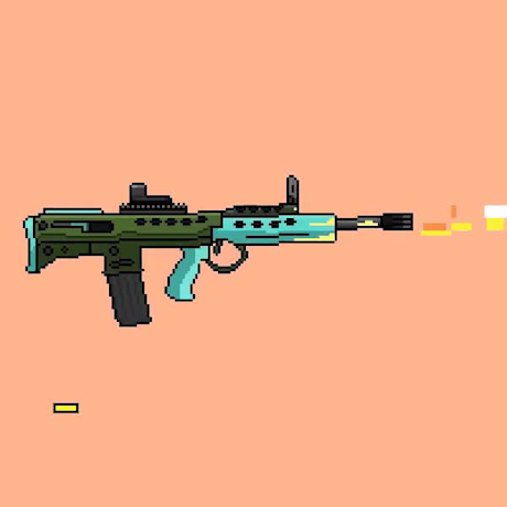 Pixel Art Rifle Gun Graphic by Muhammad Rizky Klinsman · Creative Fabrica