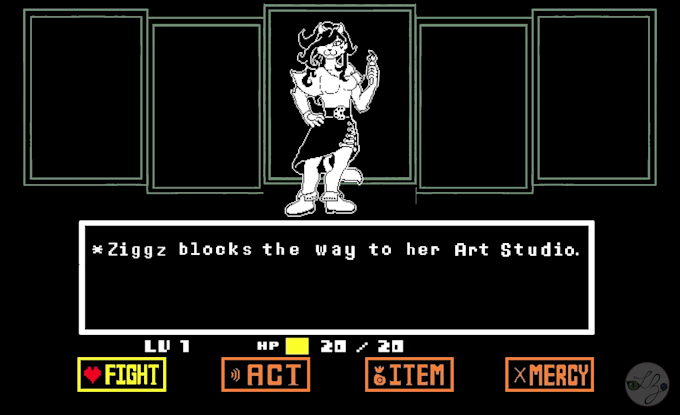 Undertale Video Game Inspired Sprite Art 