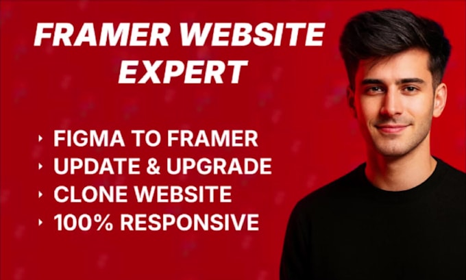 build design clone or figma to responsive framer website