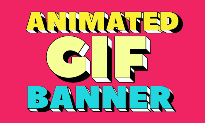 do animated GIF banner ads design , shopify web banner, google ads gif animation