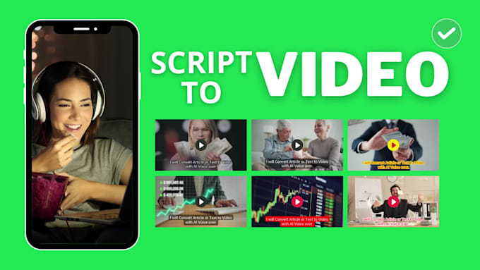 convert script or text to video with ai voice over