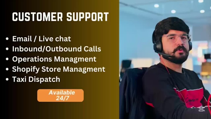 provide customer support, customer services via email, chat and phone