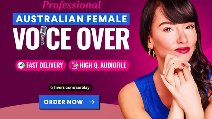 record a professional australian female voice over