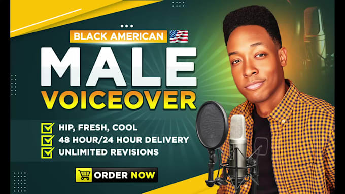 voiceover an urban african american black male voice over