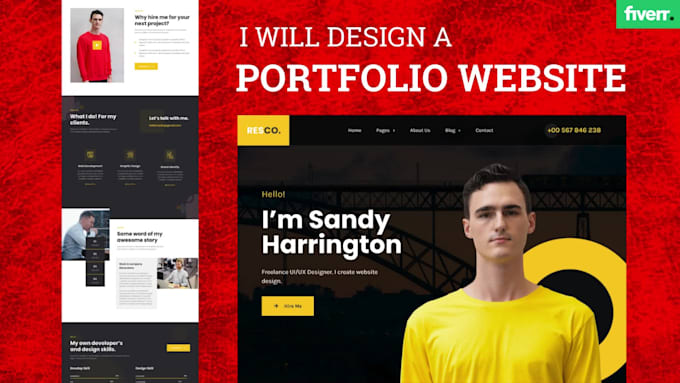 Design personal portfolio website, wordpress resume website, business ...