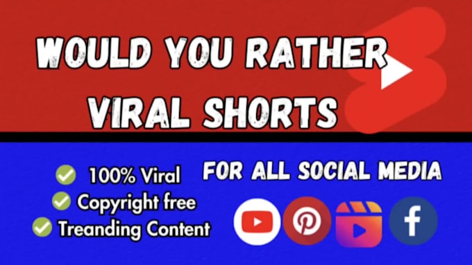 make viral would you rather for youtube shorts, tiktok