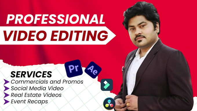 do professional video editing for youtube within 24 hours