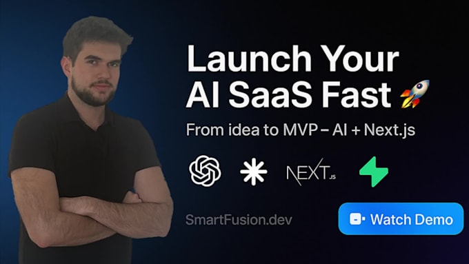 Deliver your full ai saas solution, blazing fast with nextjs by Smart ...