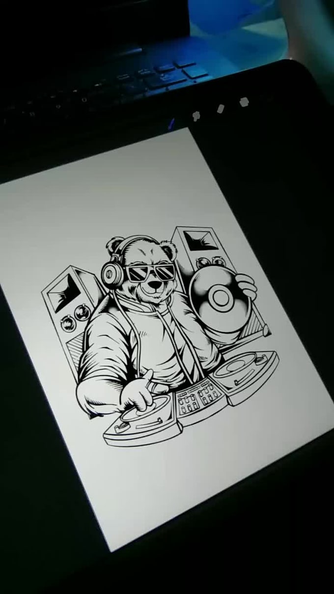 custom vintage tshirt illustration for streetwear merch branding
