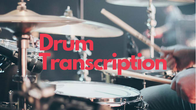 transcribe drums from any song