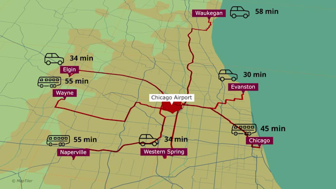 create a professional custom map animation