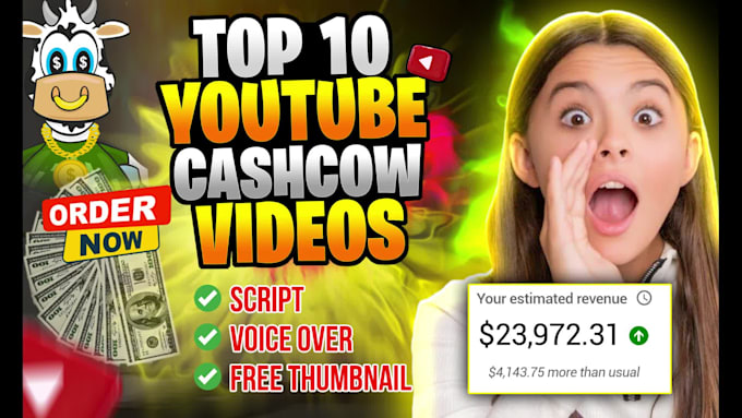 create faceless top 10 cash cow youtube videos for automation channels