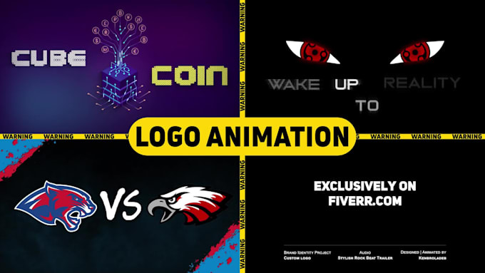 create a unique custom logo animation and 2d youtube intro