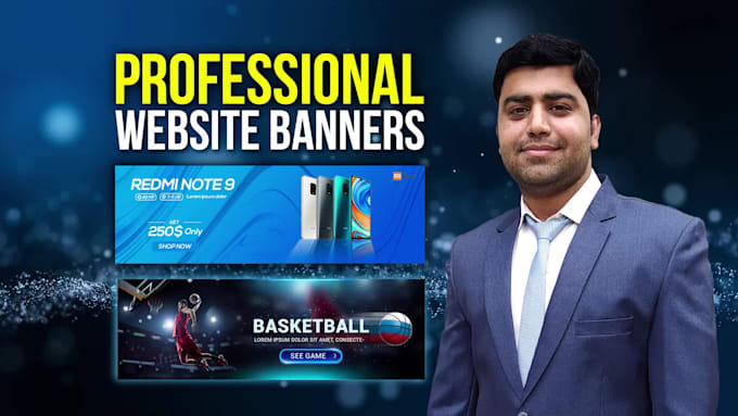 make a unique website banner, slider, website ads