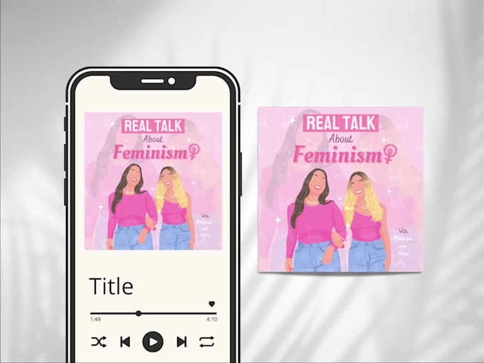 do unique minimalist illustration podcast cover art