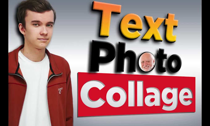 make a text photo collage of your photos