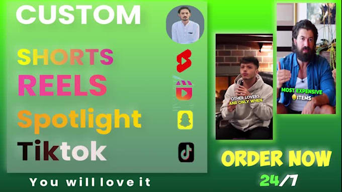 create add engaging captions , instagram reels , youtube shorts