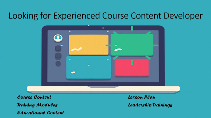 develop online course content and training modules for you