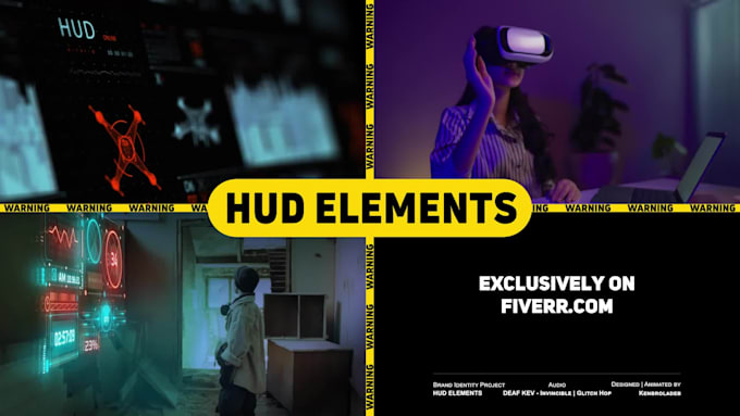 add hud, hologram elements to your video