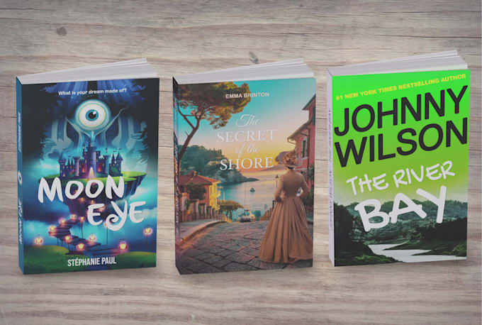 design an unique professional book cover, ebook, amazon kdp