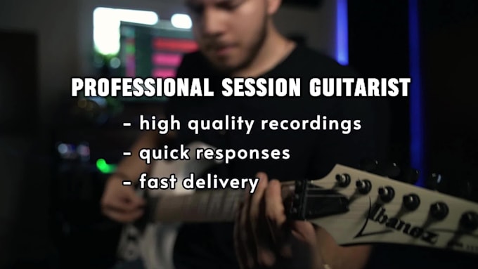 be your professional session guitar player